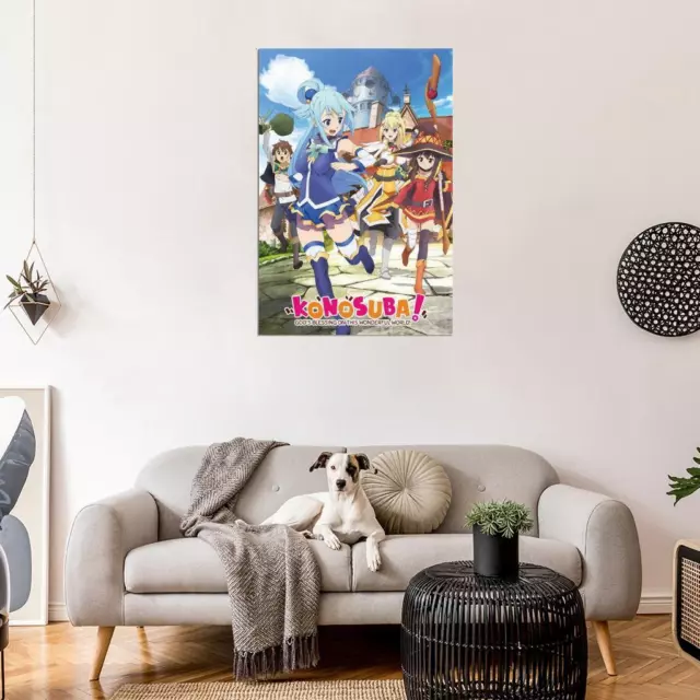 91287 KONOSUBA ANIME MANGA TV SHOW KEY ART Wall Print Poster AU 2