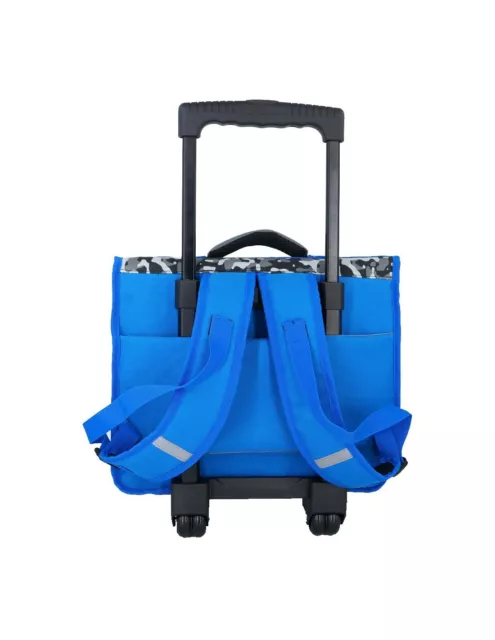 Cartable a roulettes Pol Fox Ref 46850 Brooklyn Bleu 38*18*37 cm Neuf 3