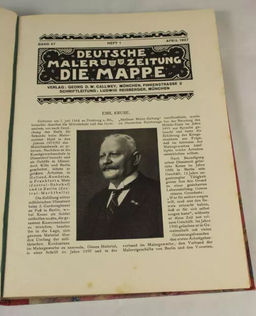 A20/ Deutsche Malerzeitung - Die Mappe - Zeitschrift Malerei von 1927/28 /S351