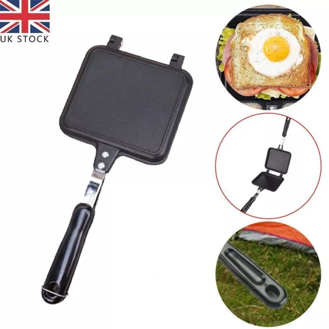 Sandwich Toastie Maker Toaster Machine Breakfast Non-stick Camping Stove Machine