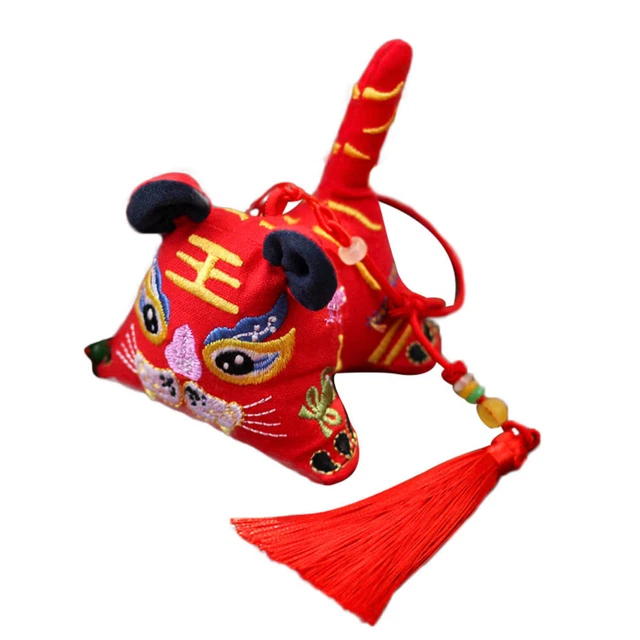Embroidered Tiger Sachet Pp Cotton Child Scented Sachets Bags Good Luck