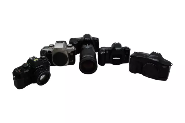 📷 Konvolut 5x diverse analoge Spiegelreflex Kameras als Ressource Ersatz 📷