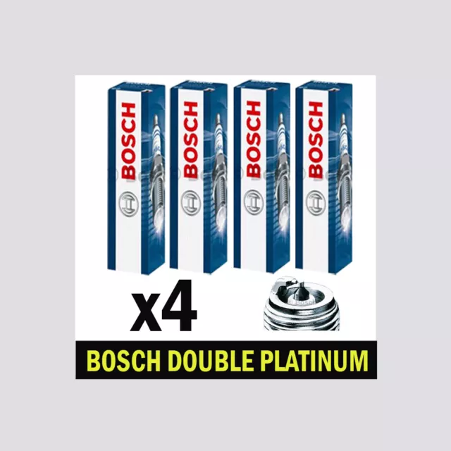 4x Bosch Platinum Spark Plugs for BMW F90 G30 1.6 2.0 16->ON 520i 530e 530i