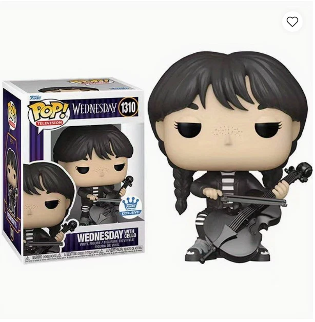 NEW! Funko POP! Television Wednesday with Cello Exclusive Vinyl Figure (1310)