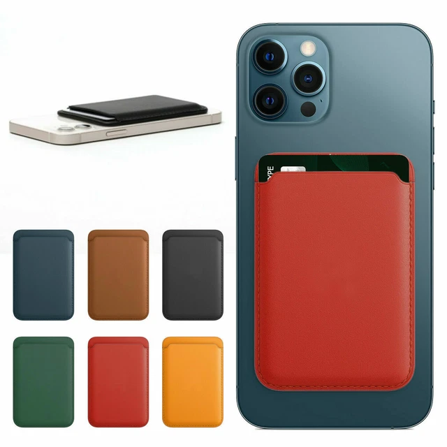 For iPhone 13 12 11 Pro Max Mini Magnetic Leather Card Slot Wallet Mag Safe Case