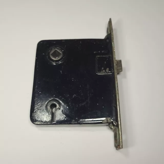Antique Mortise Lock Door Hardware Salvage Skeleton Keyhole NO Key Brass Vintage
