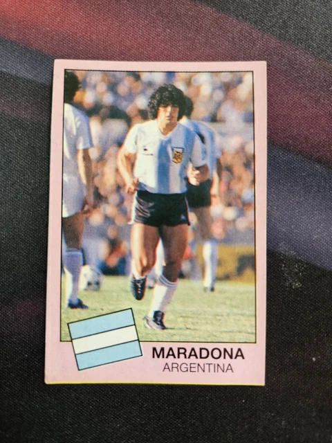 Figurine Panini 1985/86 – Diego Maradona (N°176) – Naples – Avec Veline