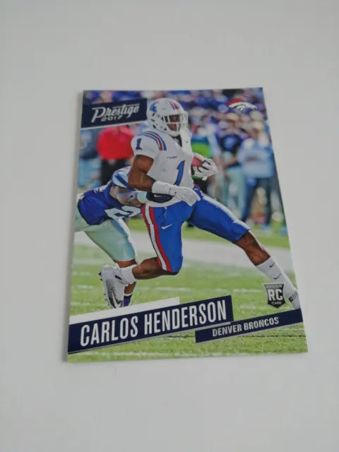 Carlos Henderson Denver Broncos 2017 Prestige #201 Rookie NFL Trading Card