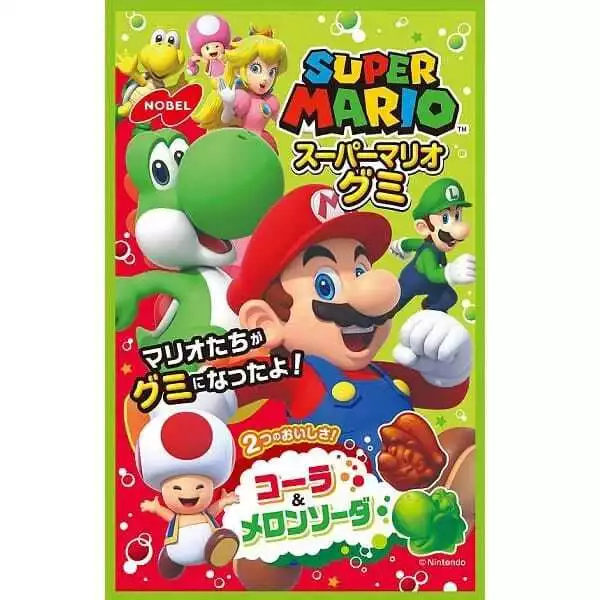 NOBEL Super Mario Gummy Sweet Candy 3.1oz (90g) - Just Asian Food