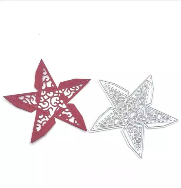 3D Star Metal Cutting Dies Cut Stencil Embossing Scrapbooking DIY Paper Craft