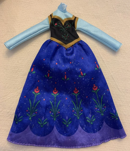 DISNEY FROZEN BARBIE 10” Anne Doll Coronation Gown Dress Replacement EUR 16,87 PicClick FR
