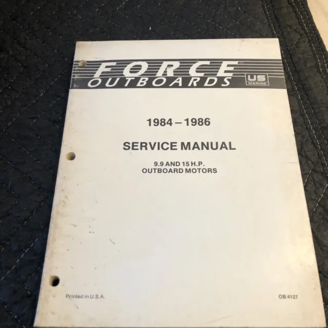 1984-1986 Force 9.9 / 15 HP  Outboard Motor Service Manual OB4127