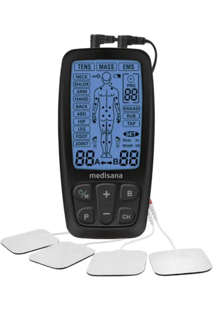 Dispositivo Medisana TT 205 TENS EMS dispositivo de corriente irritante alivio del dolor espalda cuello...