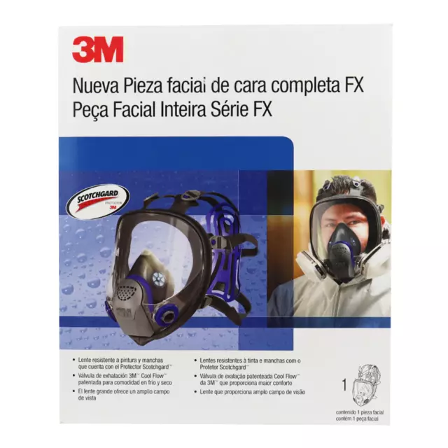 3M Ultimate FX Full Facepiece Reusable Respirator FF-400 Series Large