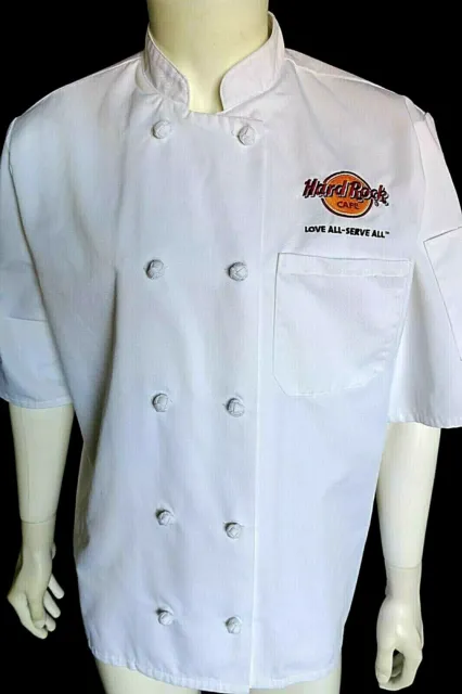 Chefwear for Hard Rock Cafe Cloth Knot Chef Coat Large