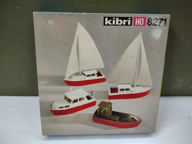 KIBRI HO DIORAMA Maison De Pecheur + Pont+Bateau+ Camion En Kit Complet