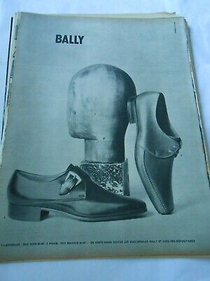 PUBLICITE ADVERTISING 014   1972    BALLY   chaussures 
