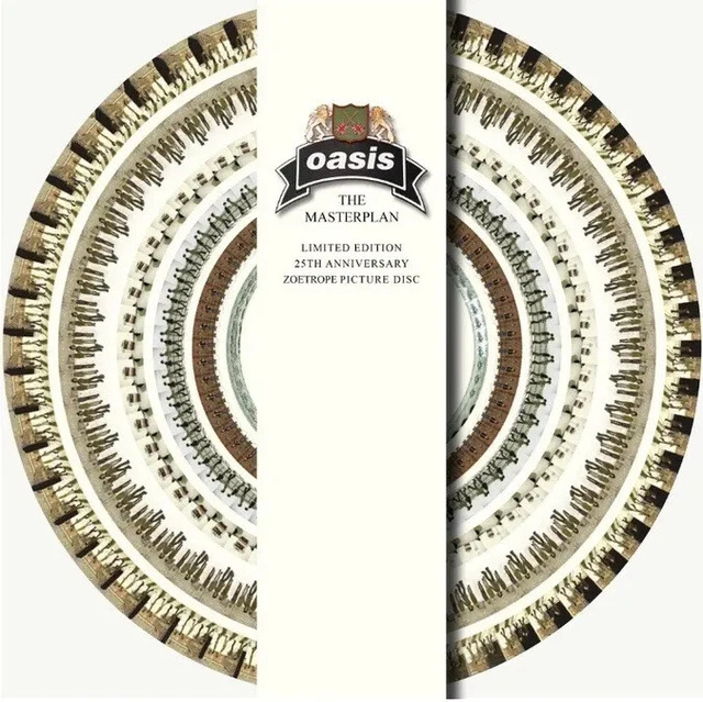 OASIS THE MASTERPLAN 25th Anniversary Vinyl Blood Records Zoetrope. New