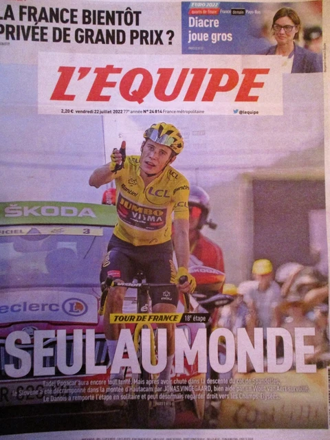 EQUIPE 21-07 1989 Cyclisme Tour France Laurent Fignon Greg Lemond Villard Lans EUR 12,50 - FR