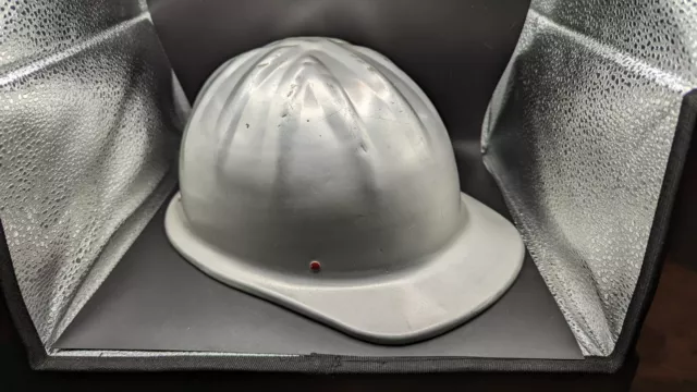 VTG McDonald T Aluminum Hard Hat Helmet Cap-Standard Mine Safety Appliances Co