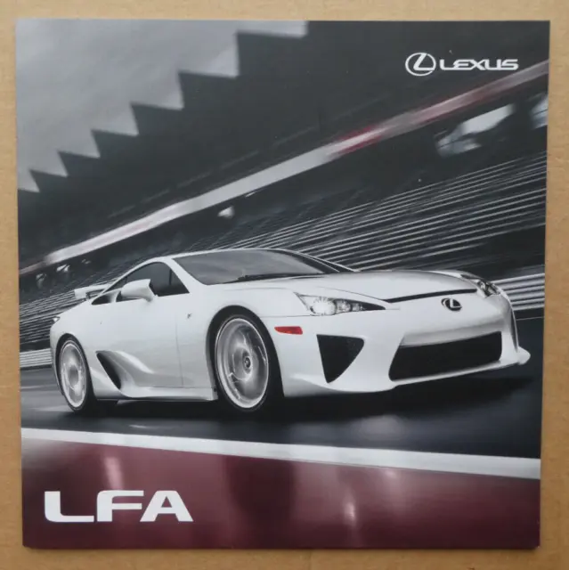 Lexus LFA UK market brochure. 2010. Near mint condition.