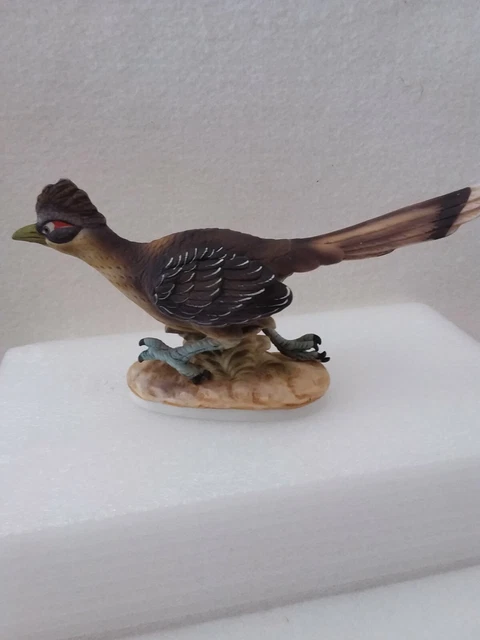 Vintage~Lefton ~"Road Runner "Ceramic Bird Figurine~ Hand Painted ~Kw3209~Japan