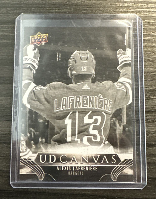 ALEXIS LAFRENIERE 202324 Upper Deck Series 1 Canvas Black Hockey Card🔥