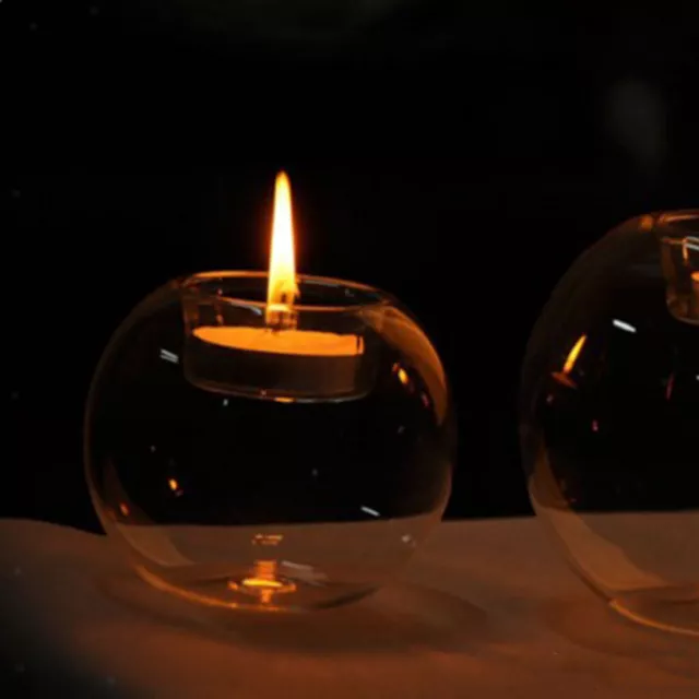 Klarglas Kugel Kugel geformt Kerzenhalter Teelicht Kerzenhalter Hochzeit
