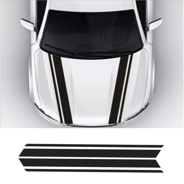 Universal para Racing Hood Stripes Calcomanías de vinilo para coche