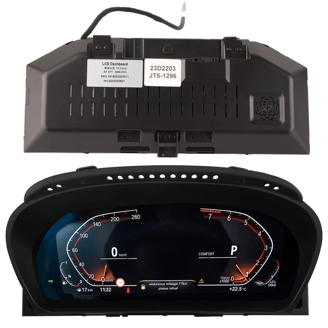 Cruscotto calibro cluster strumenti digitali multilingue per X6 E71 CIC CCC