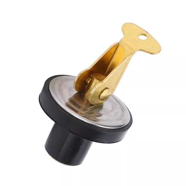 Brass Drain Plug Rubber Seal 19mm Length Compression Drain Plug For Marine