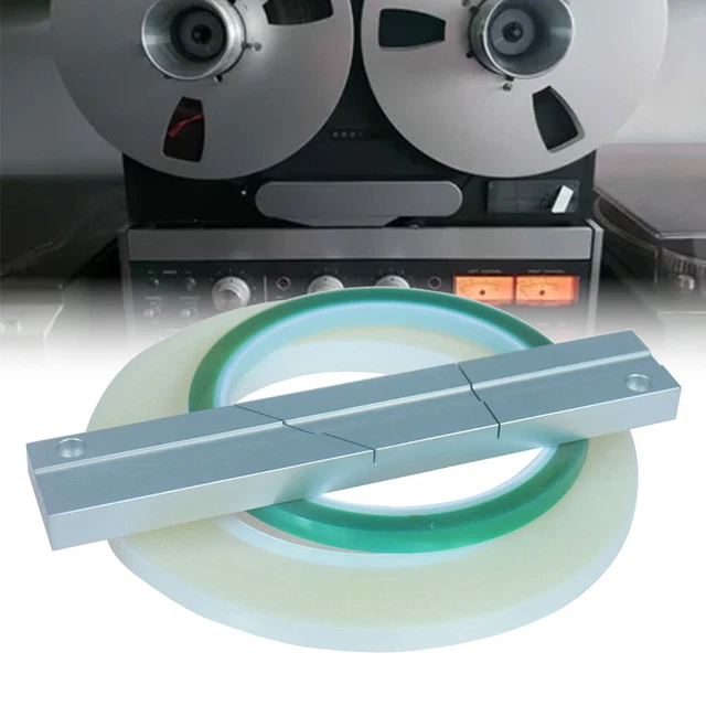 Professional 1/4" 10-Inch Tape Splicing Kit - Aluminum Alloy Splicing Block For Revoxsonido Open Reel Tape