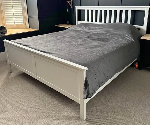 IKEA HEMNES EU Super King Size Bed Frame White + Upgrade Leirsund Slat