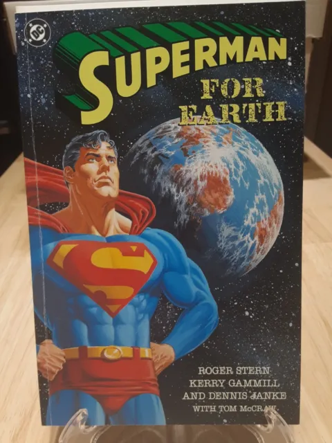 Superman For Earth (DC 1991) - 48 Page One Shot NM- Color Break on Folding seam