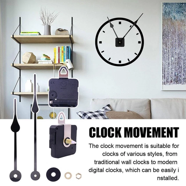 DIY SILENT LARGE Wall Quartz Clock Movement Mechanism Repair Hand Part ...