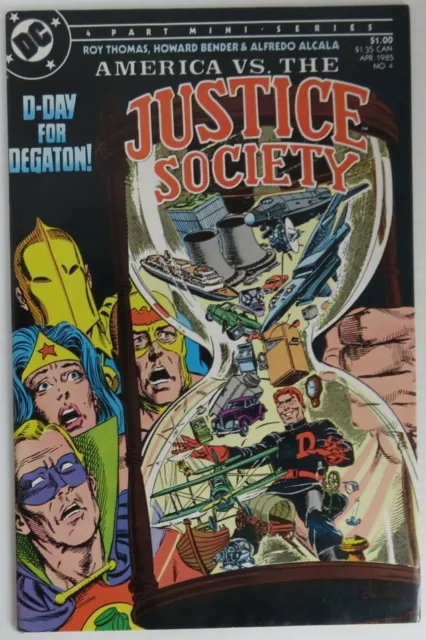 1985 America Vs The Justice Society #4  -  Fvf            (Inv27000)