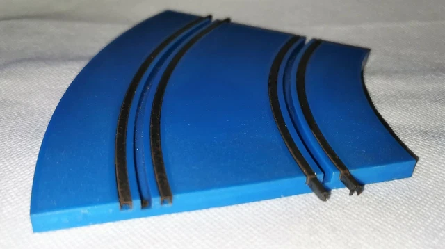 Pièce de rechange section piste bleue Speedking Curved 4,5 pouces CT-9 vintage 3