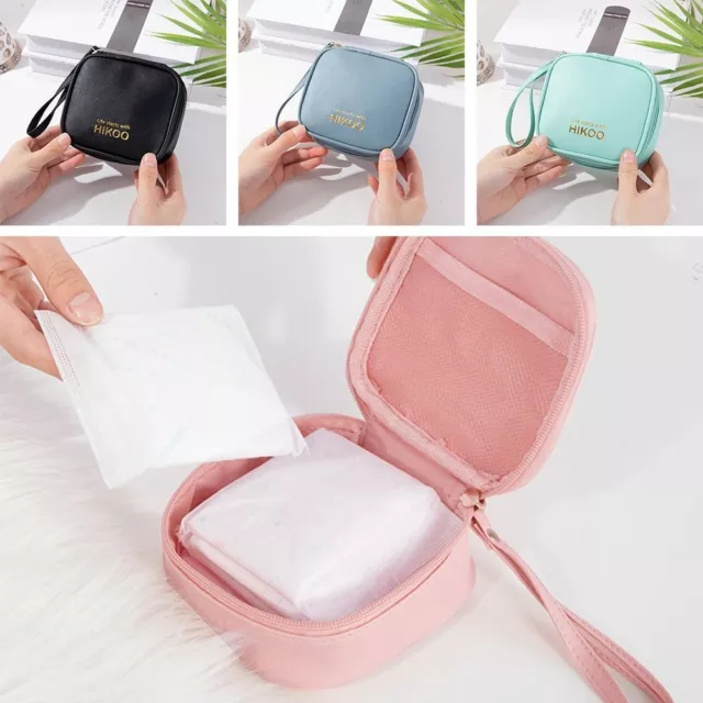 Portable Sanitary Napkin Tampon Storage Bag Women Makeup Storage Bag Coin  Purse