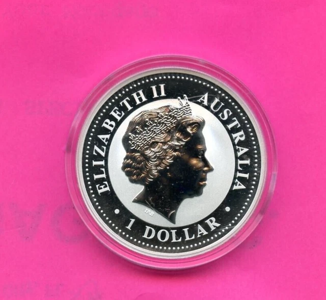 2000 Australia 1 Oz. .999 Silver Dragon Coin Lunar Series!!!