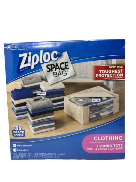 Ziploc Space Bag, Flat Variety 3 Ea, Utensils