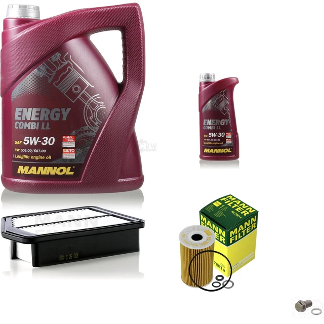 Mann-Filter Controllo Set 6 L mannol Energy Combi Ll 5W-30 per di Hyundai
