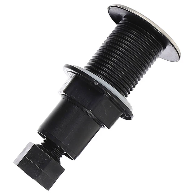 Interruptor de aire de cocina botón de plástico para eliminación de basura Black