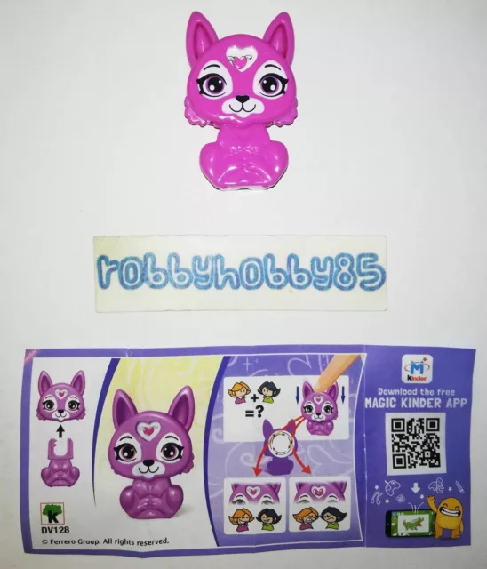 DV128 Chaton Fuchsia + Bpz Kinder surprise Italie 2019/2020 Youmitik