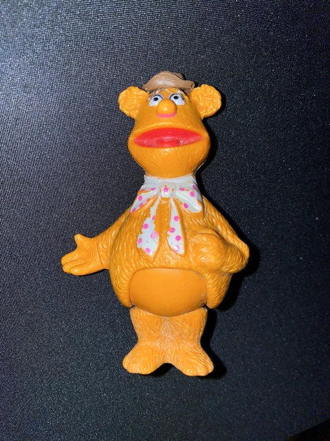 Fozzie Bear Stick Puppet Muppet Show Player Fisher Price Vintage 4 inch