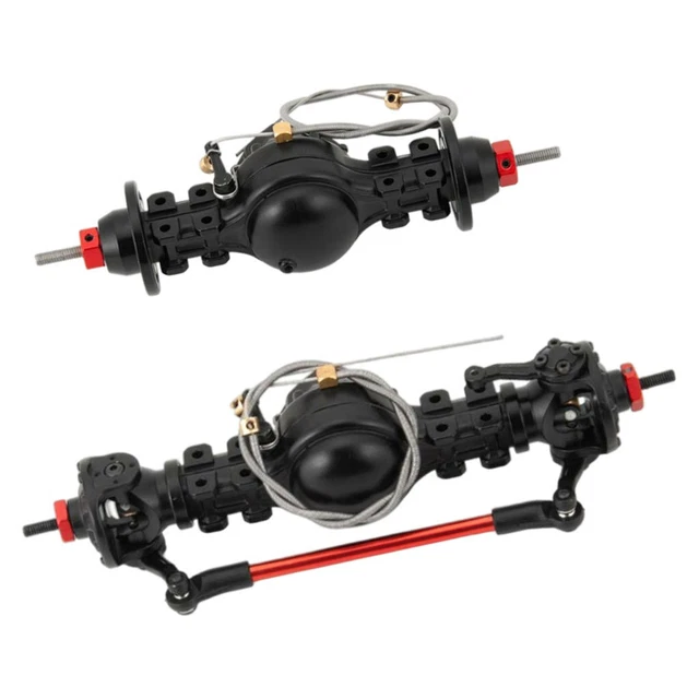 Couvercles De Différentiel En Aluminium Pour Tamiya TT02 - Avant Et Arrière - Version Bleue