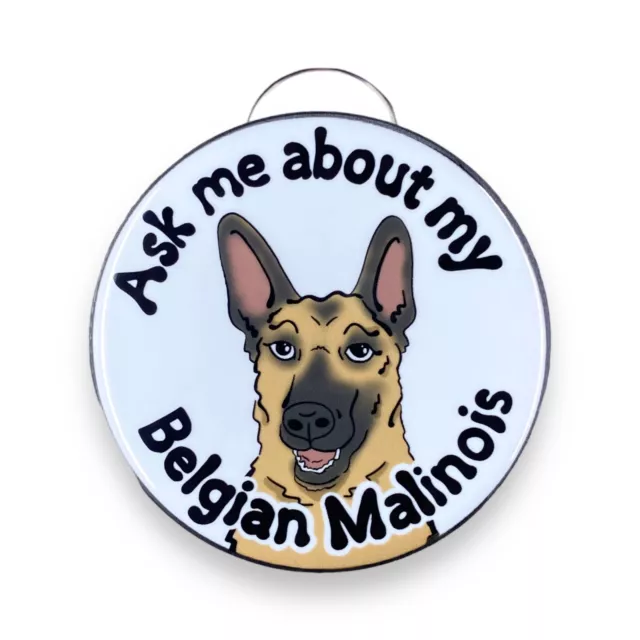 Belgian Malinois Bottle Opener Keychain Handmade Pet Accessories 2.25"