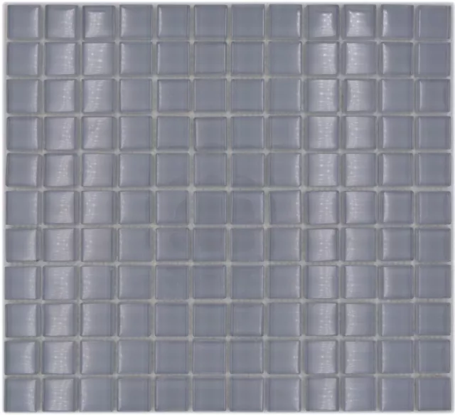 Mosaico de vidrio gris claro revestimiento de pared pared de ducha cocina 70-0204_f | 10 arcos de mosaico