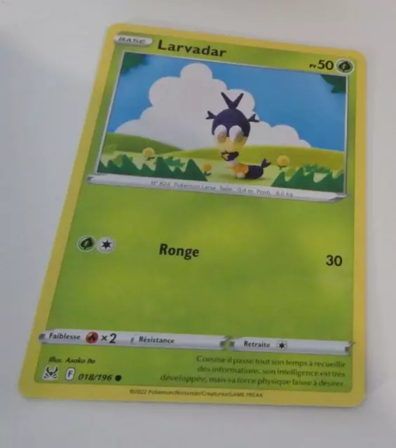 Pokemon Origine Perdue Francaise Card Carte Larvadar 018/196 Vf Fr Jcc Neuf