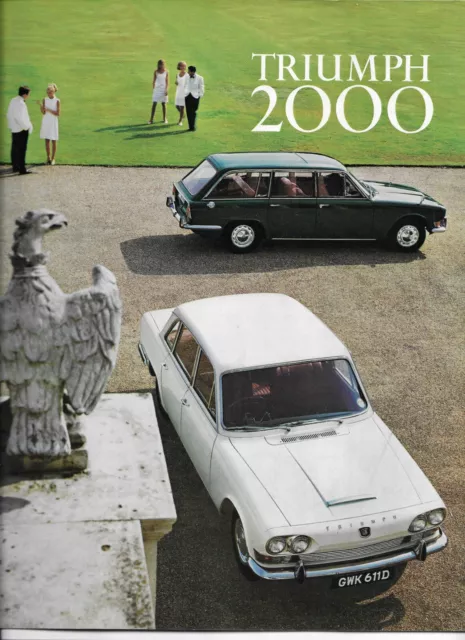 Triumph 2000 Original 1966 Uk Sales Brochure