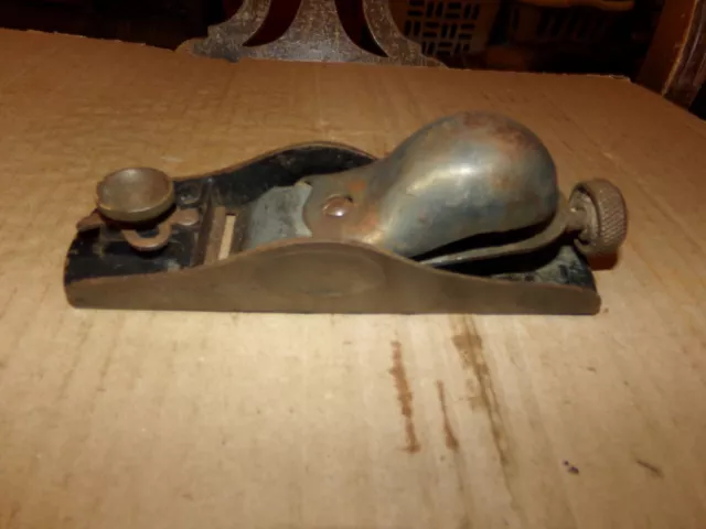 Vintage Stanley Low Angle Adjustable Throat Knuckle Cap Block Plane No.65